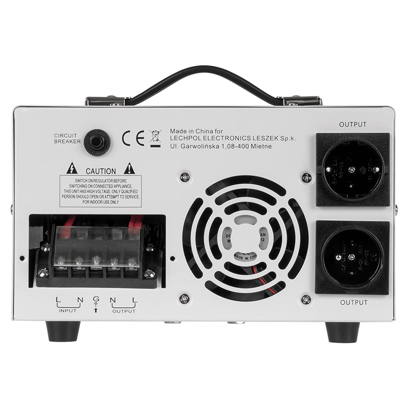 Stabilizator de tensiune cu servomotor 5000 VA monofazat Kemot URZ3426-5K