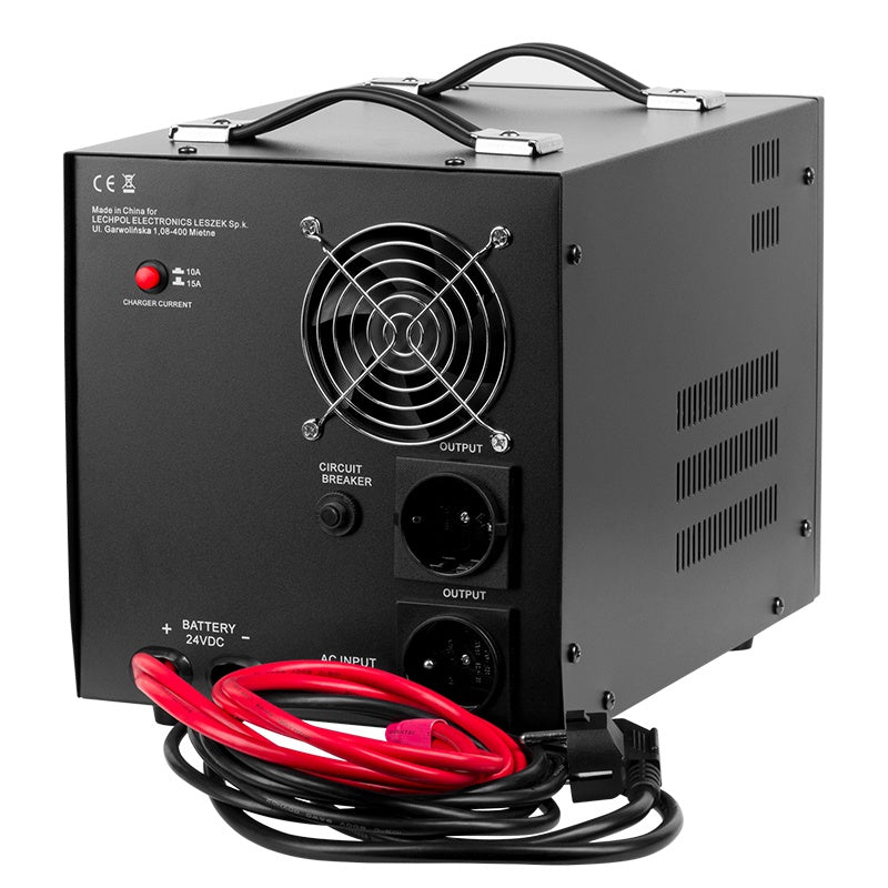 Invertor UPS cu undă sinusoidală pură 2600VA/1800W 24V Kemot URZ3429B