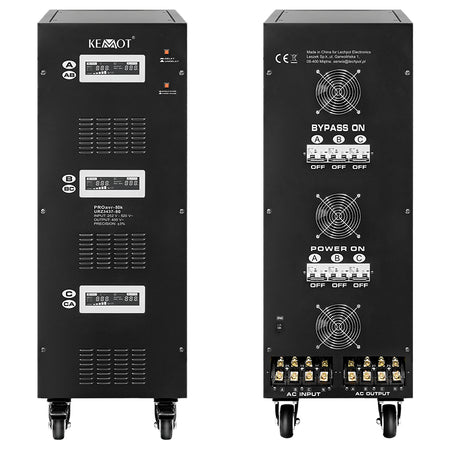 Stabilizator de tensiune cu servomotor trifazat PROAVR-80K 80 kVA 400 V Kemot URZ3437-80