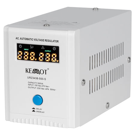 Stabilizator automat de tensiune 500 VA cu ieșire 230 V Kemot URZ3438-500-S