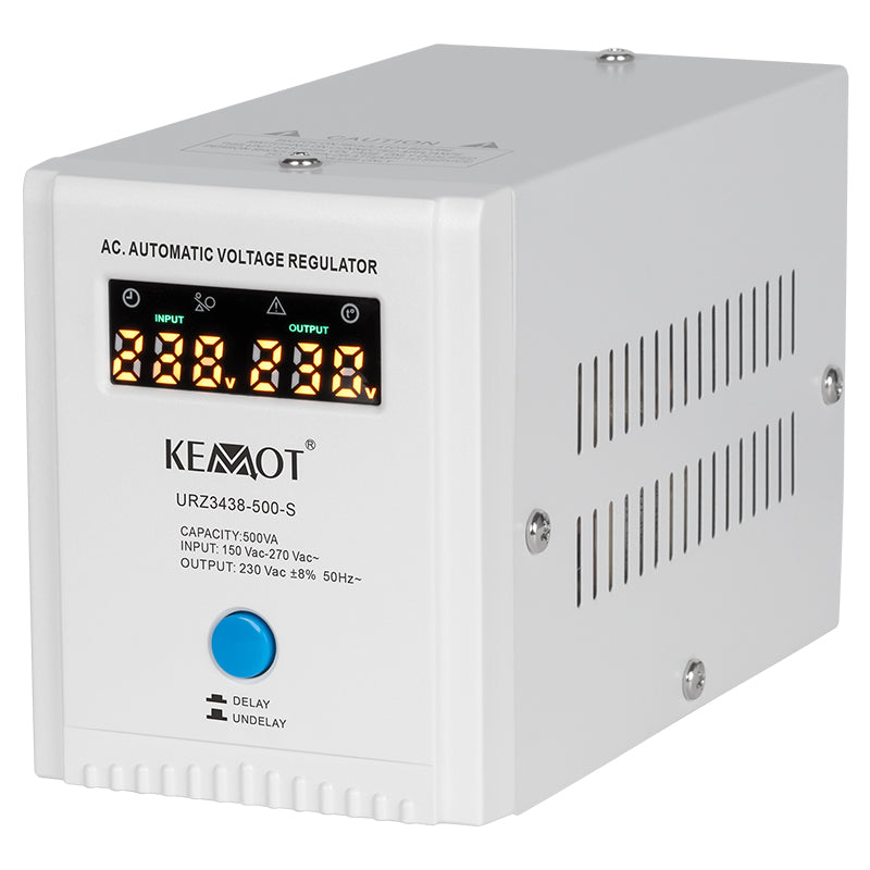 Stabilizator automat de tensiune 500 VA cu ieșire 230 V Kemot URZ3438-500-S