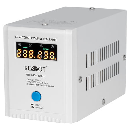Stabilizator automat de tensiune 500 VA cu ieșire 230 V Kemot URZ3438-500-S