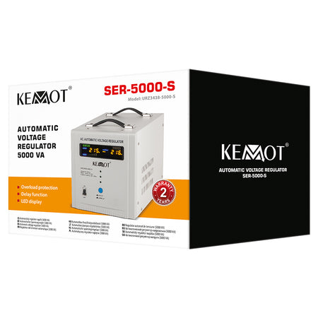 Stabilizator automat de tensiune 5000 VA 230 V monofazat Kemot URZ3438-5000-