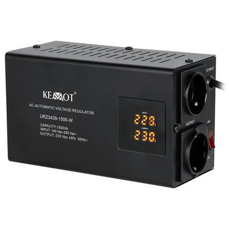 Stabilizator automat de tensiune de 1500 VA pentru montare pe perete Kemot URZ3439-1500-