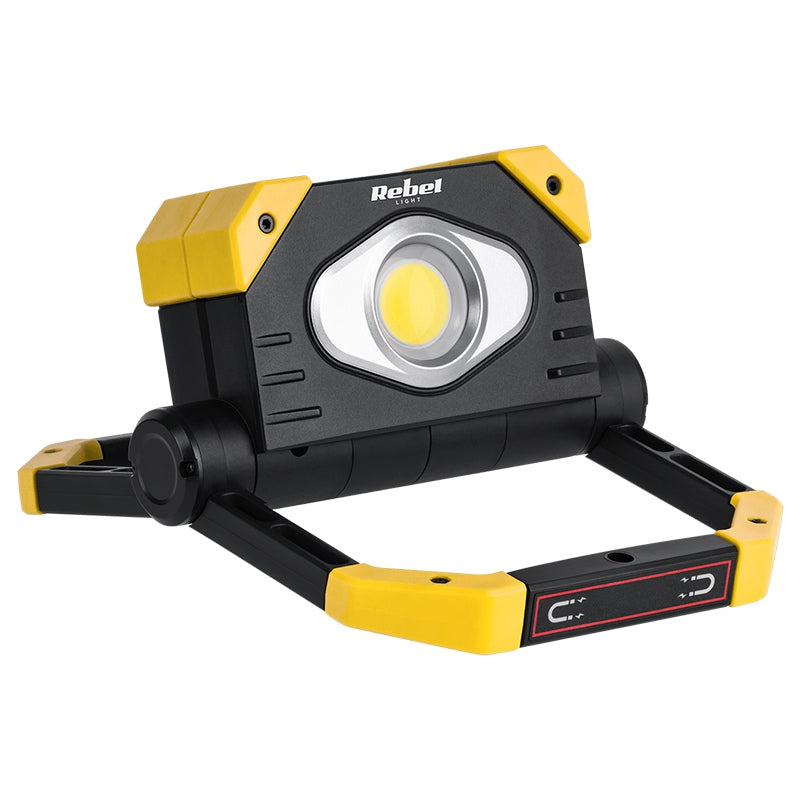 Reflector LED portabil cu acumulator 2 × 9,5 W COB cu flux luminos 2000 lm Rebel URZ3607