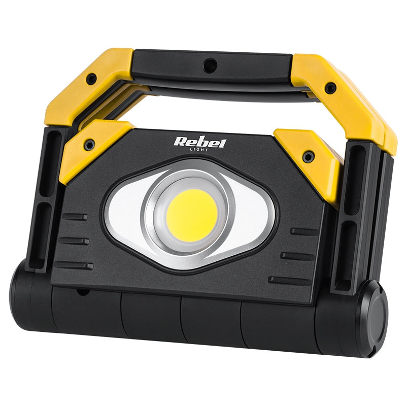 Reflector LED portabil cu acumulator 2 × 9,5 W COB cu flux luminos 2000 lm Rebel URZ3607