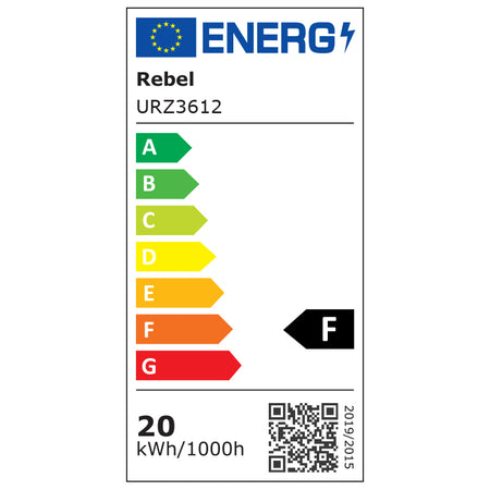 Reflector LED de 20 W cu lumină alb neutru 4000 K și protecție IP65 Rebel URZ3612