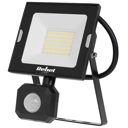 Reflector LED 30 W 4000 K cu senzor de mișcare Rebel URZ3615
