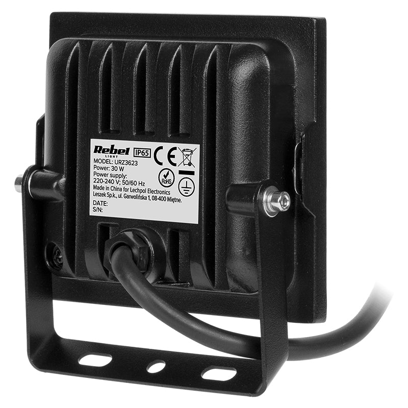 Reflector LED 30W cu lumină albă rece 6500K și protecție IP65 Rebel URZ3623