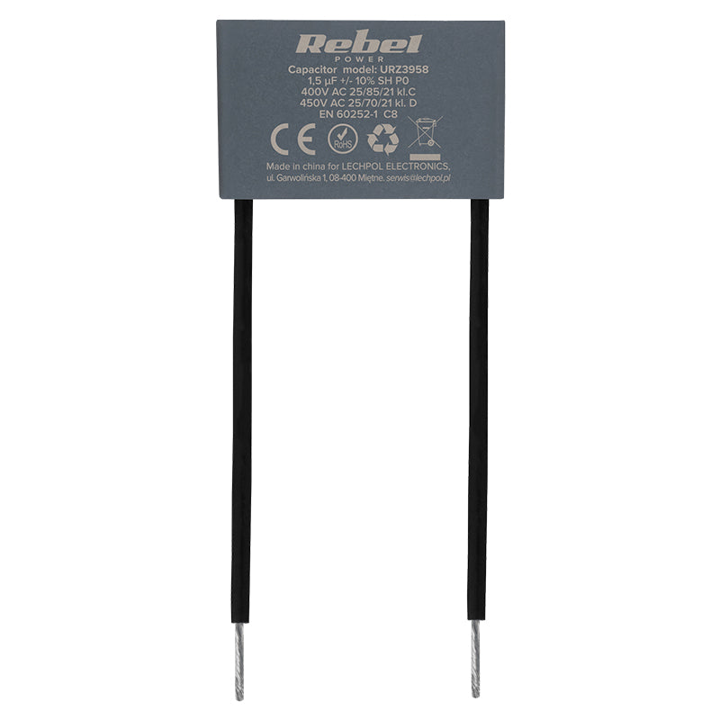 Condensator motor MKSP-8 1,5 µF 450 V Rebel URZ3958