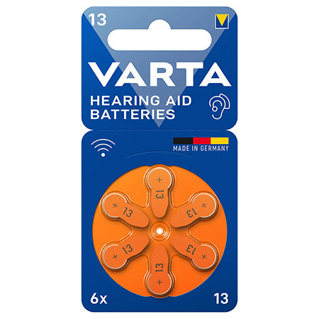 Set baterii auditive mărimea 13 zinc-aer 1,45 V blister 6 bucăți Varta VAR-13