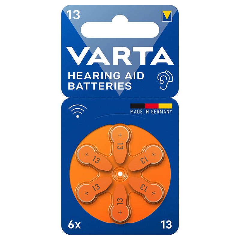 Set baterii auditive mărimea 13 zinc-aer 1,45 V blister 6 bucăți Varta VAR-13