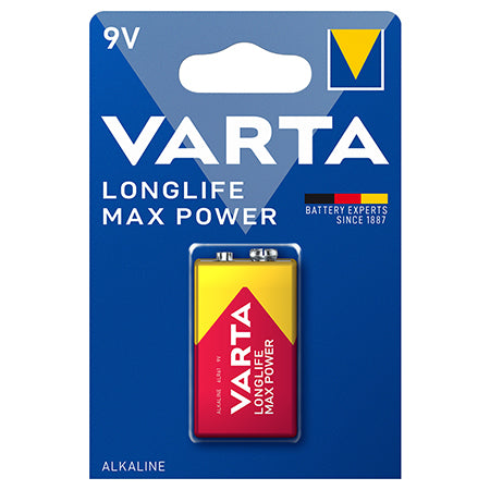 Baterie alcalină 9 V Max Power în blister de 1 bucată Varta VAR-4722