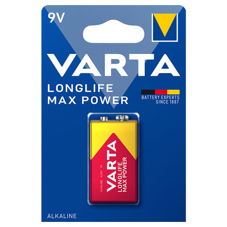 Baterie alcalină 9 V Max Power în blister de 1 bucată Varta VAR-4722