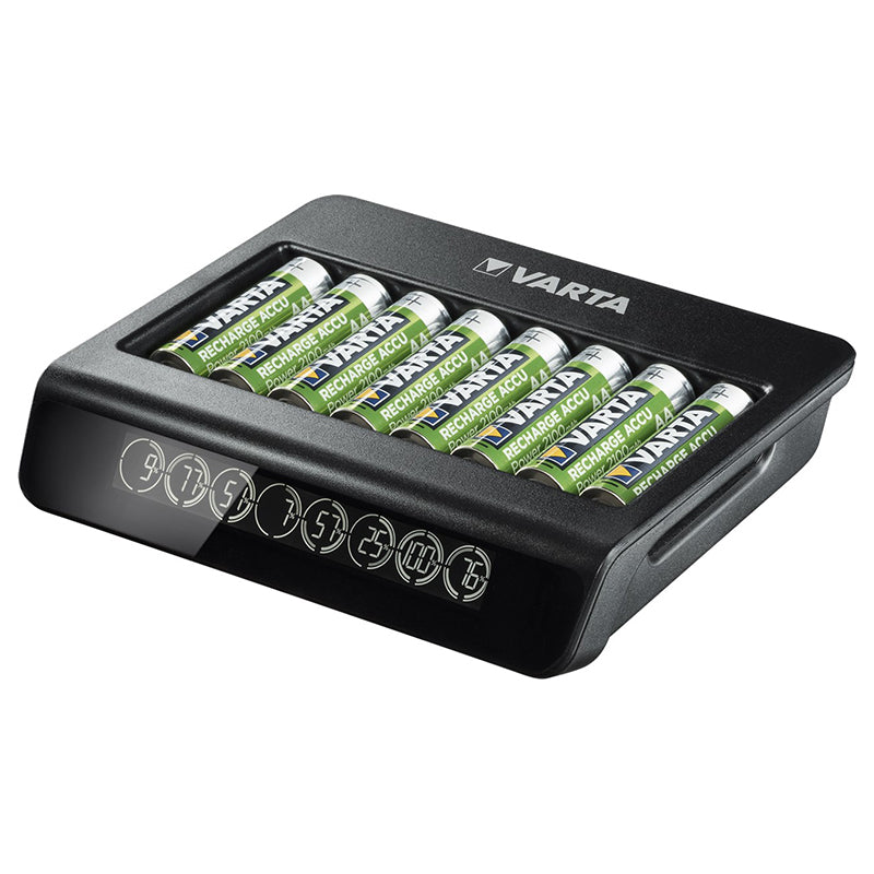 Încărcător acumulatori Ni-MH AA și AAA LCD Multi Plus cu 8 sloturi Varta VAR-57681
