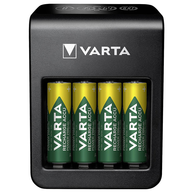Încărcător acumulatori AA/AAA Ni-MH cu display LCD și port USB Varta VAR-57687