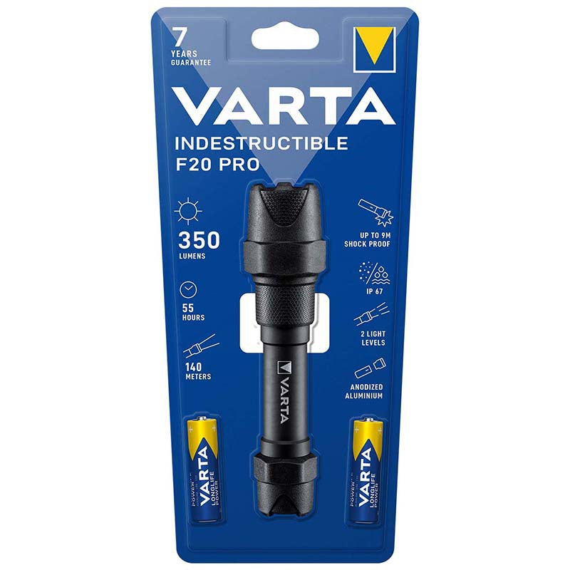 Lanternă LED de mână F20 PRO cu flux luminos 350 lm și protecție IP67 Varta VAR-F20PRO