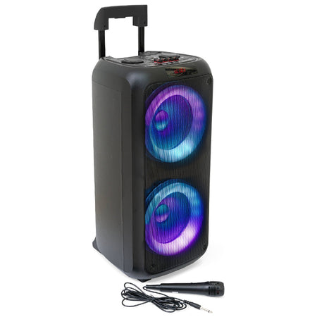 Boxă portabilă 2×8" 150W RMS cu LED și Bluetooth Ibiza Sound VENUS600