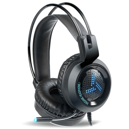 Căști HI-FI stereo cu microfon gaming, iluminare RGB, Varr VH8020