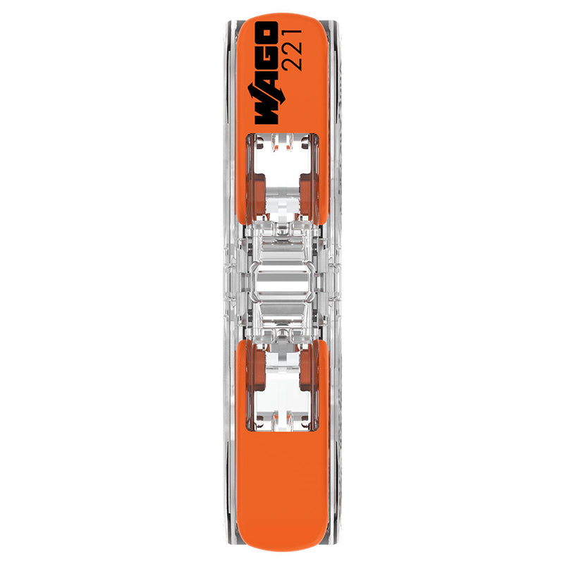 Set 60 conectori de îmbinare în linie cu pârghie pentru 2 conductori de 0,2-4 mm² WAGO W-221-2411