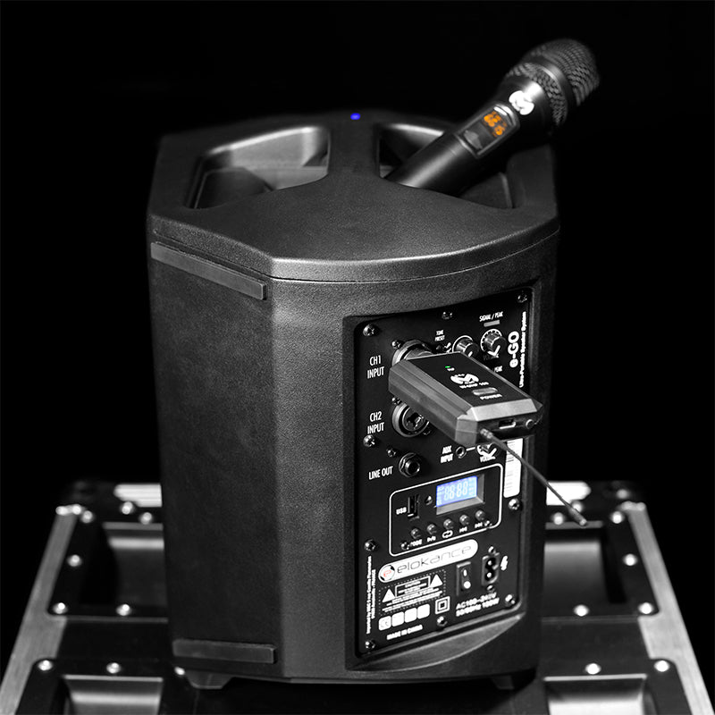 Microfon UHF wireless profesional cu receptor, 30 MHz, Mac Mah W-UHF 100 M