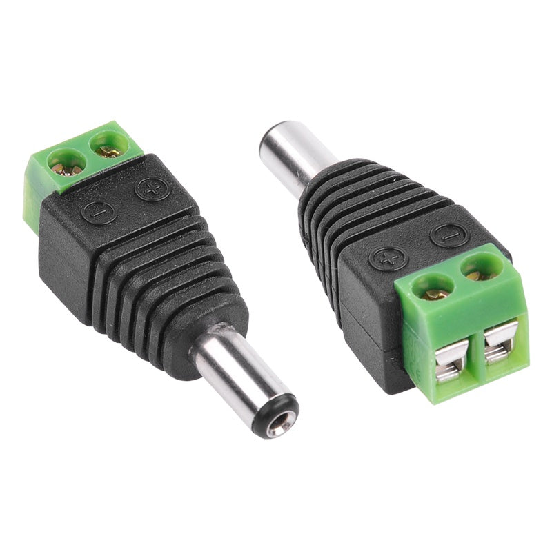 Mufă alimentare DC tată 2,1/5,5 mm cu conectare cu șurub WTY0622