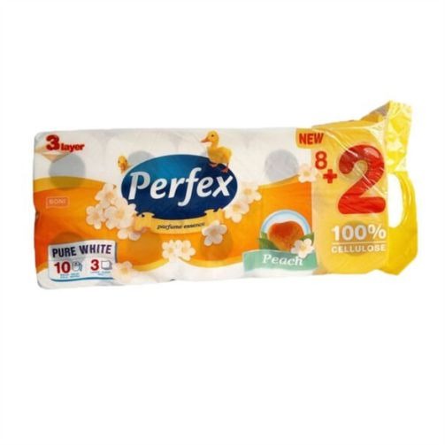 Hartie Igienica 3 Str 117 Foi Piersica Perfex, 10role/set