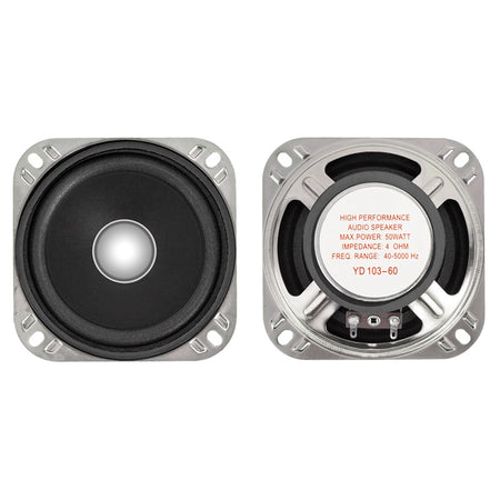 Difuzor cu impedanță de 4 ohmi, putere maximă 20 W și diametru 103 mm YD103-4