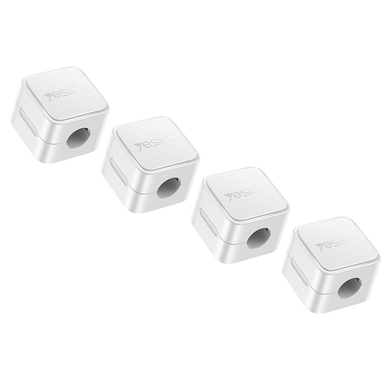 Set organizatoare cabluri magnetice, 4 bucăți Yesido C216WH