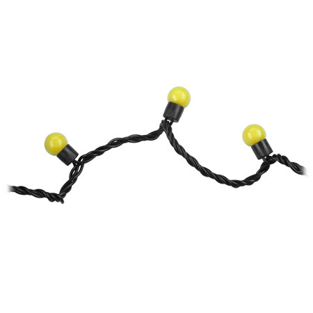 Șir LED ornamental festiv de 20 m cu 200 de becuri galbene ZAR0261