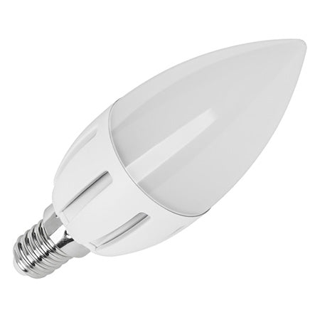 Bec LED lumânare E14 de 6 W dimabil cu lumină alb caldă 3000 K Vipow ZAR0377