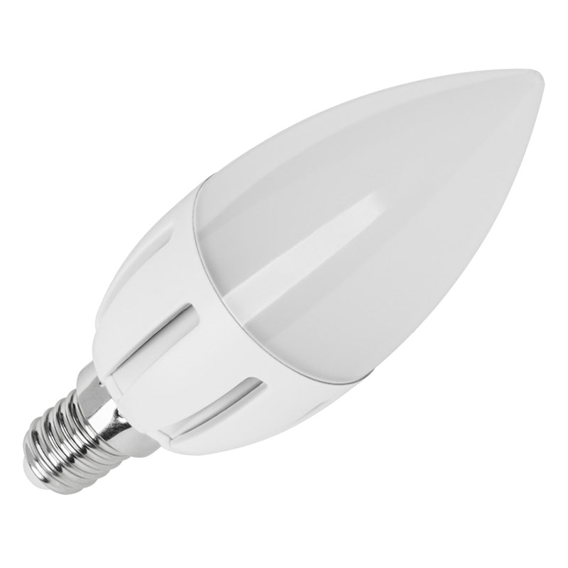 Bec LED lumânare E14 de 6 W dimabil cu lumină alb caldă 3000 K Vipow ZAR0377