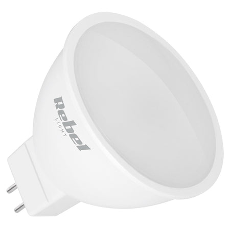 Bec LED reflector MR16 de 6 W cu lumină alb cald 3000K și alimentare 12 V Rebel ZAR0527-1