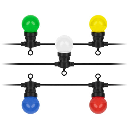 Șir luminos festiv de exterior cu 50 de LED-uri multicolore pe 6 m Rebel ZAR0545