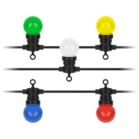 Șir luminos festiv de exterior cu 50 de LED-uri multicolore pe 6 m Rebel ZAR0545
