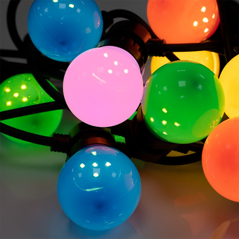 Șir luminos festiv de exterior cu 50 de LED-uri multicolore pe 6 m Rebel ZAR0545