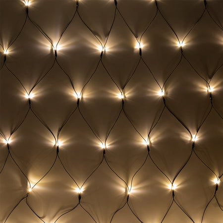 Plasă luminoasă festivă cu 160 LED-uri alb cald de 2 × 1,5 m Rebel ZAR0547