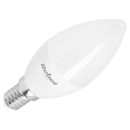 Bec LED lumânare E14 5 W cu lumină neutră 4000 K Rebel ZAR0559
