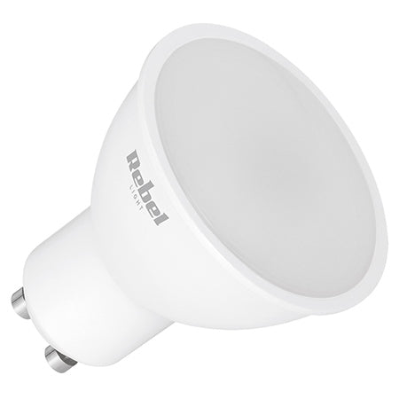 Bec LED cu soclu GU10 de 5 W cu lumină alb neutru 4000 K Rebel ZAR0563