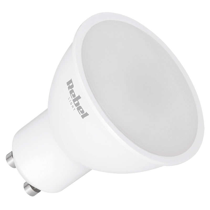 Bec LED cu soclu GU10 de 5 W cu lumină alb neutru 4000 K Rebel ZAR0563