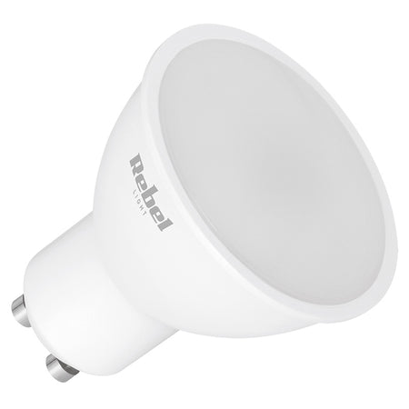 Bec LED cu soclu GU10 de 5 W cu lumină alb neutru 4000 K Rebel ZAR0563