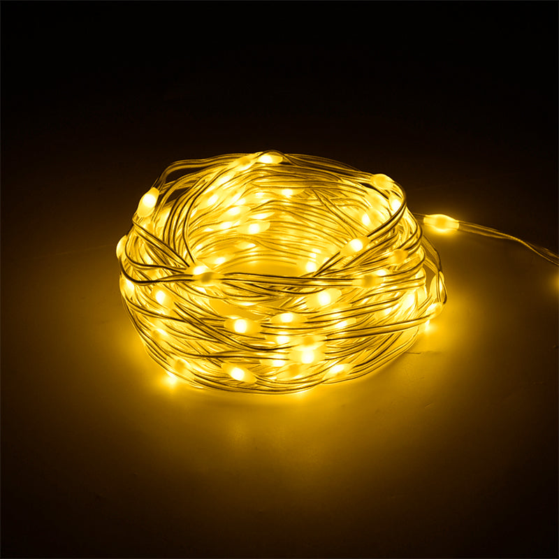 Decorațiune LED alb cald 10 m cu 100 LED-uri și alimentare USB Rebel ZAR0575