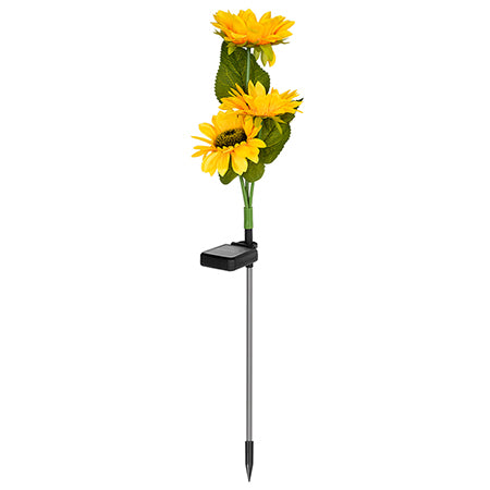Lampă solară decorativă floarea-soarelui cu LED 3000 K și protecție IP65 Rebel ZAR0578