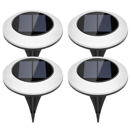 Set de 4 lămpi solare de grădină LED cu senzor de amurg Rebel ZAR0585