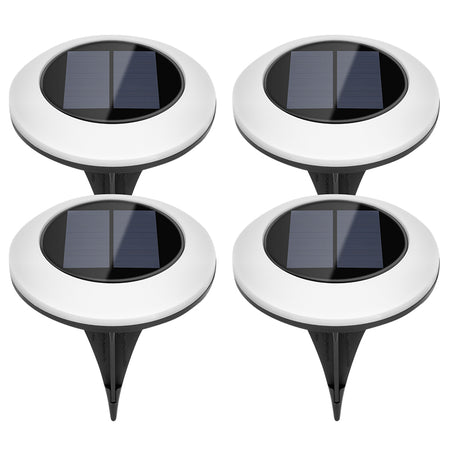 Set de 4 lămpi solare de grădină LED cu senzor de amurg Rebel ZAR0585