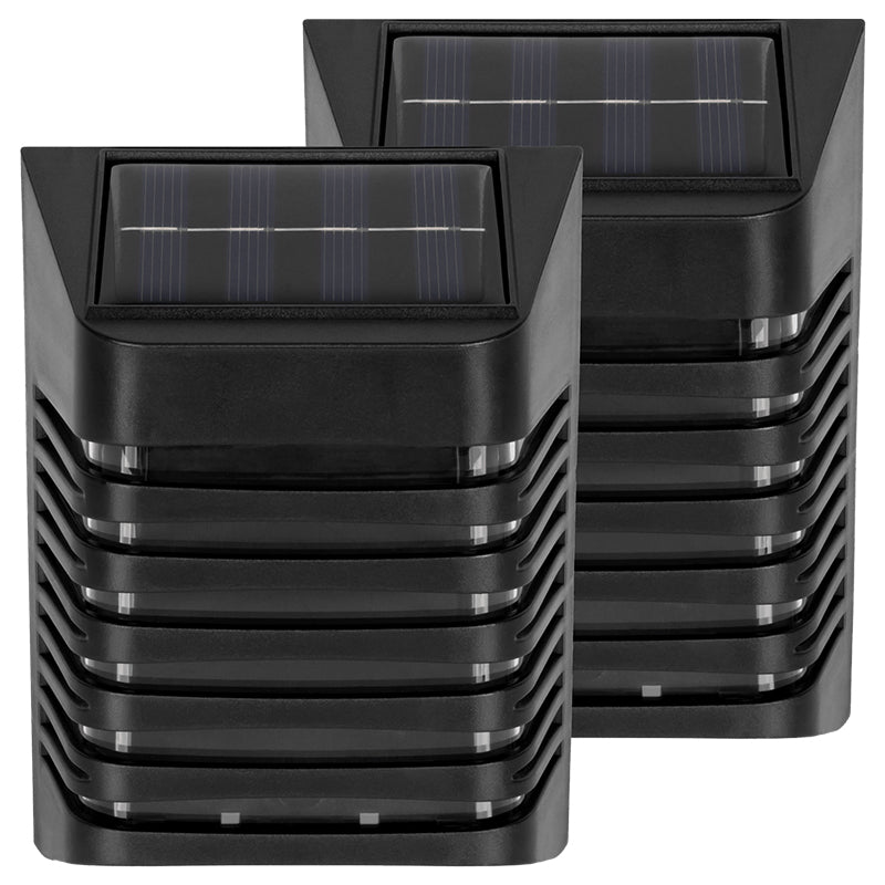 Set 2 lămpi solare de perete cu 4 LED și senzor de amurg Rebel ZAR0586