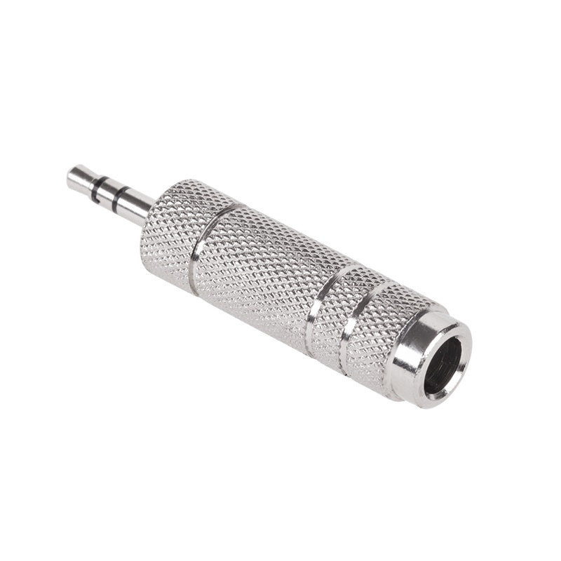 Adaptor audio jack 3,5 mm tată la jack 6,3 mm mamă metalic ZLA0322