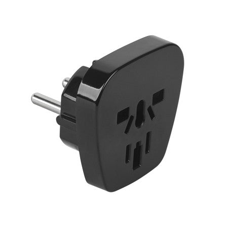 Adaptor tensiune universal, alb sau negru, pentru diverse dispozitive electrice