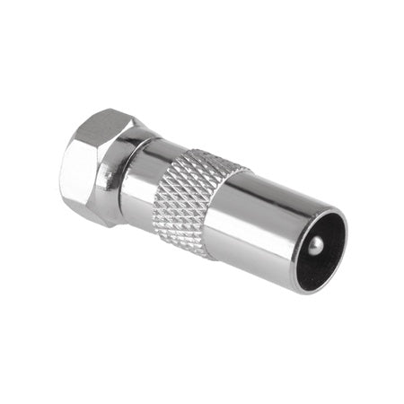 Adaptor mufă TV tată la mufă F tată din cupru ZLA0602