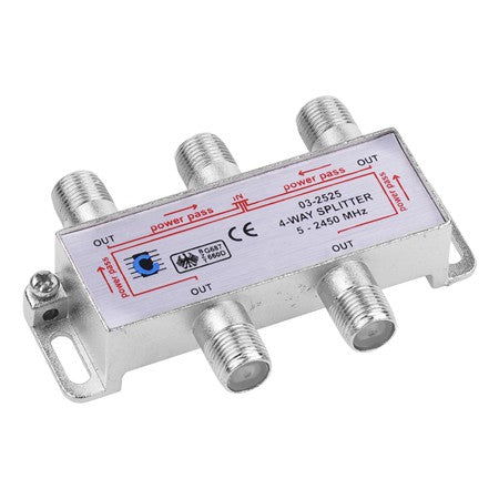 Splitter cu 4 căi power pass 5 - 2450 MHz ZLA0637